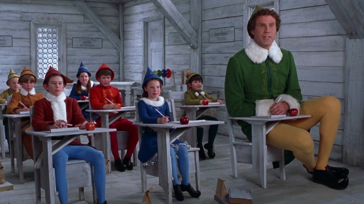 Will Farrell's character in Elf (2003) also was to be much larger than the other elves, using the same technique as with the Lord of the Rings.