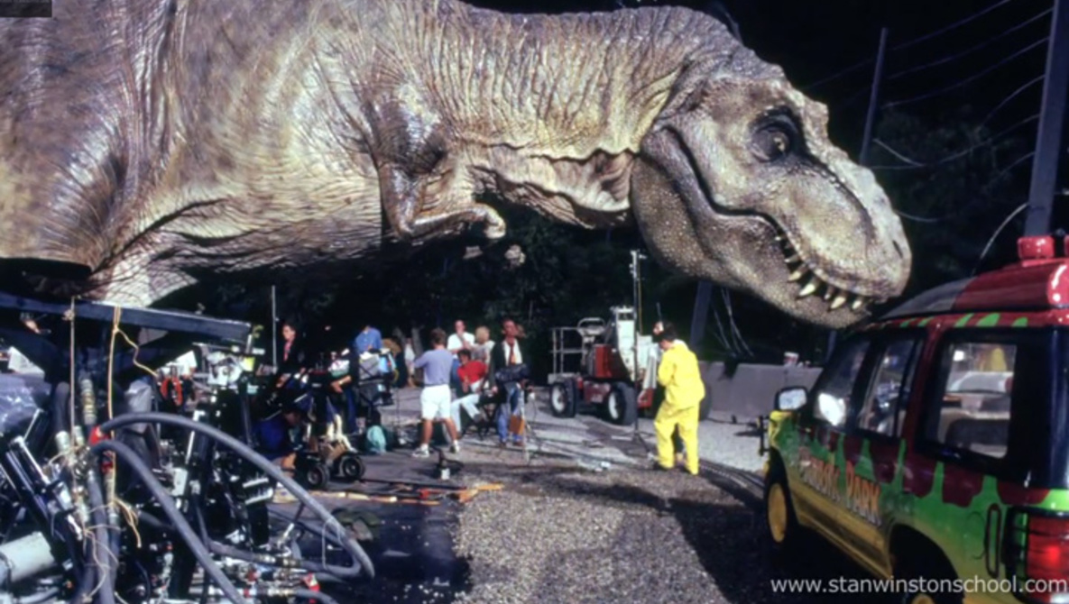 jurassic park t rex animatronic