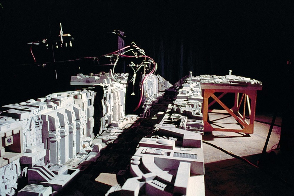 The miniature for the Death Star trench run.